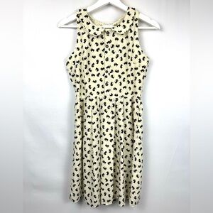 Criss Cross Shirtdress Scottie Dog Scottish Terrier Sleeveless Retro Small